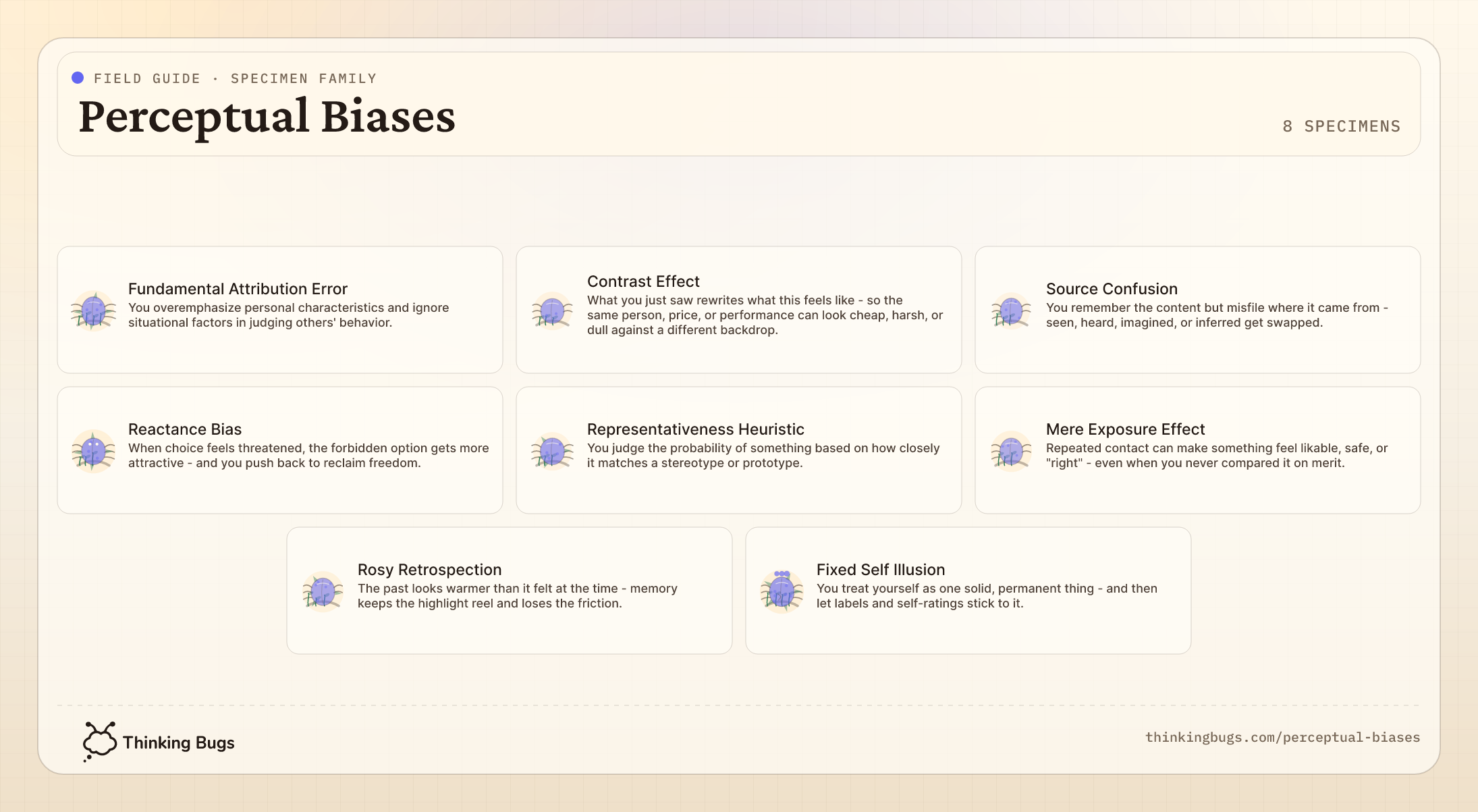 Perceptual Biases field guide