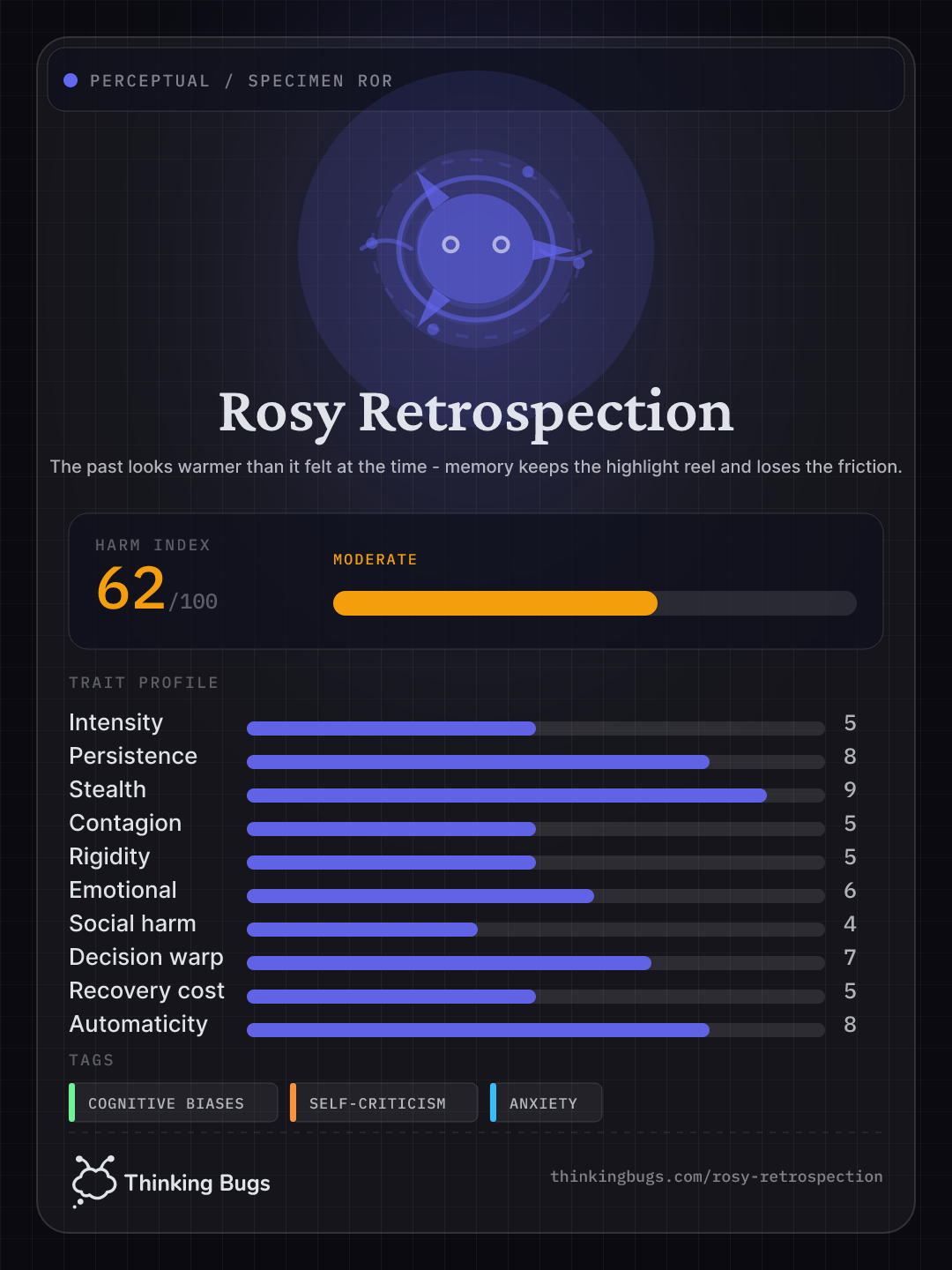 Rosy Retrospection specimen card
