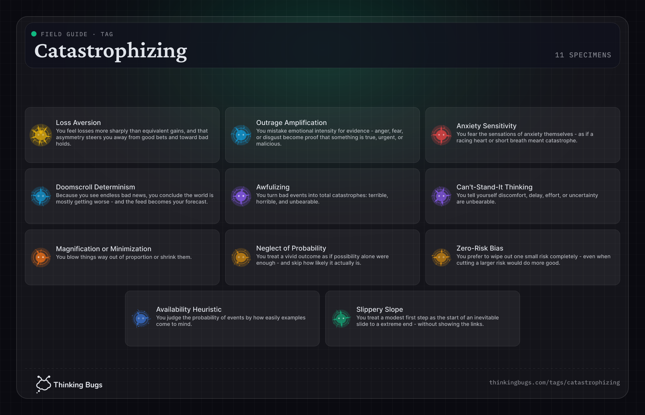 Catastrophizing field guide