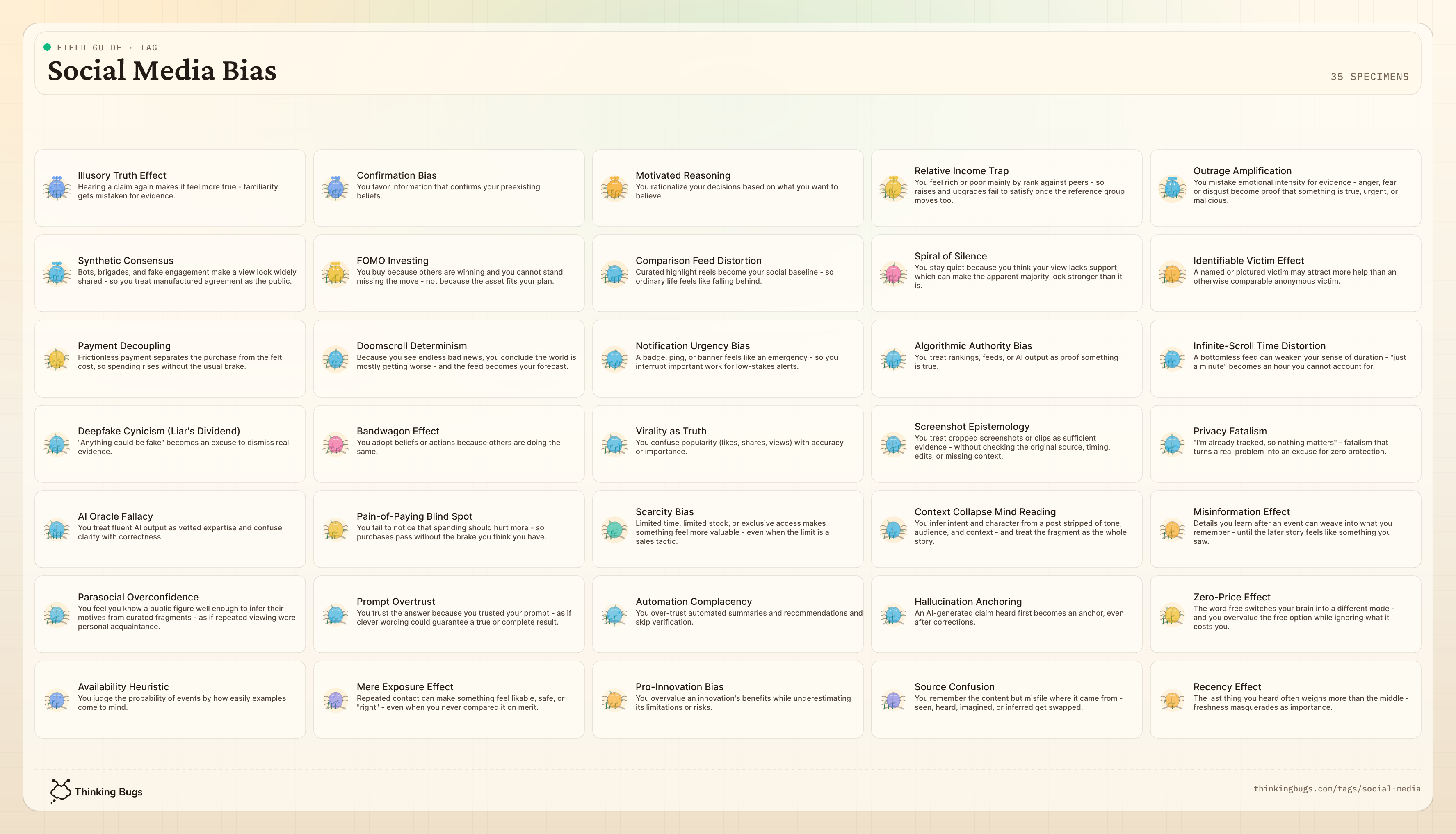 Social Media Bias field guide